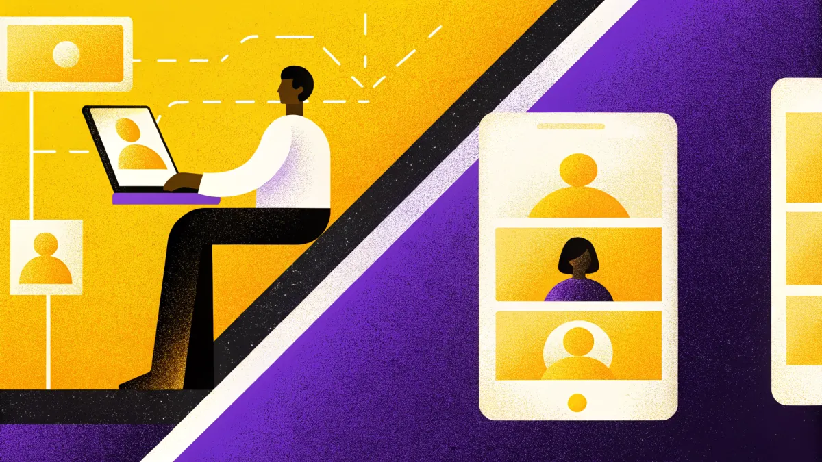 Freelancer de diseño web presentándose a clientes potenciales
